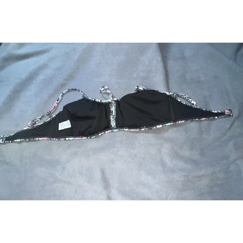 Time and Tru 2 Piece Floral‎ Bikini Swimsuit Set Women's XL Top/Lg Bottom